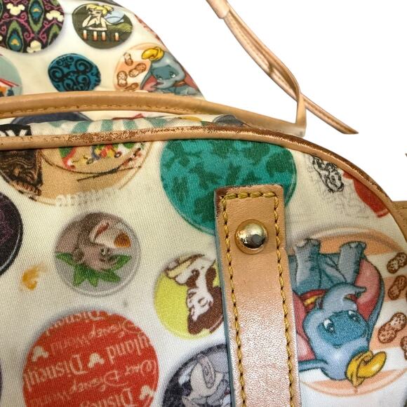 Dooney & Bourke Disney Buttons Drawstring Backpack Purse Mickey Minnie - Picture 9 of 14